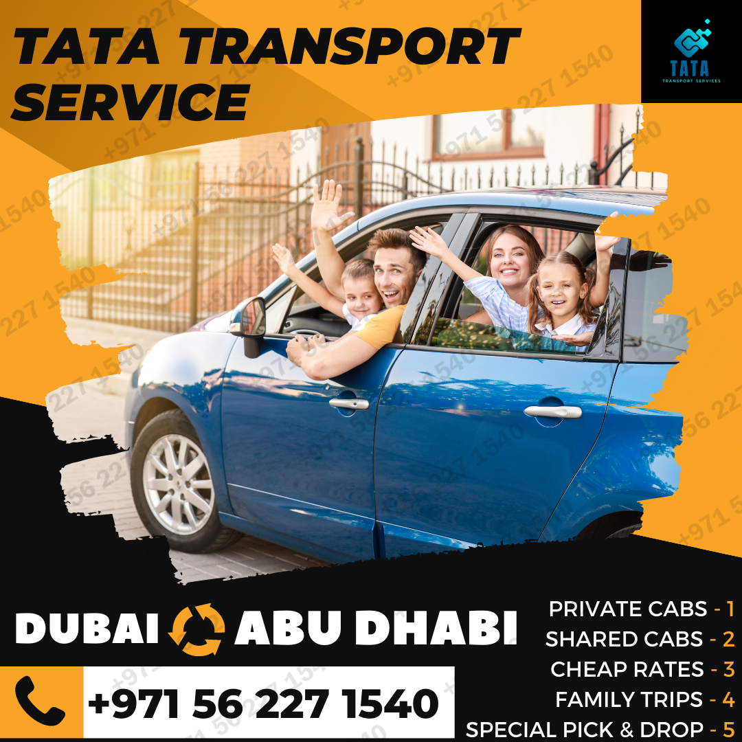 tata car lift dubai to abu dhabi offering parcel delivery service